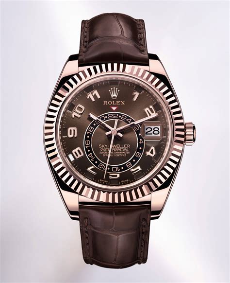 rolex oyster perpetual sky dweller rose gold price|rolex sky dweller watch price.